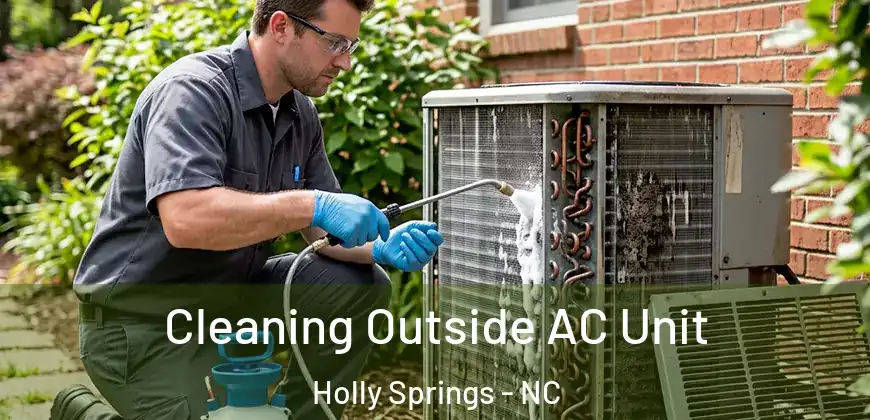  Cleaning Outside AC Unit Holly Springs - NC