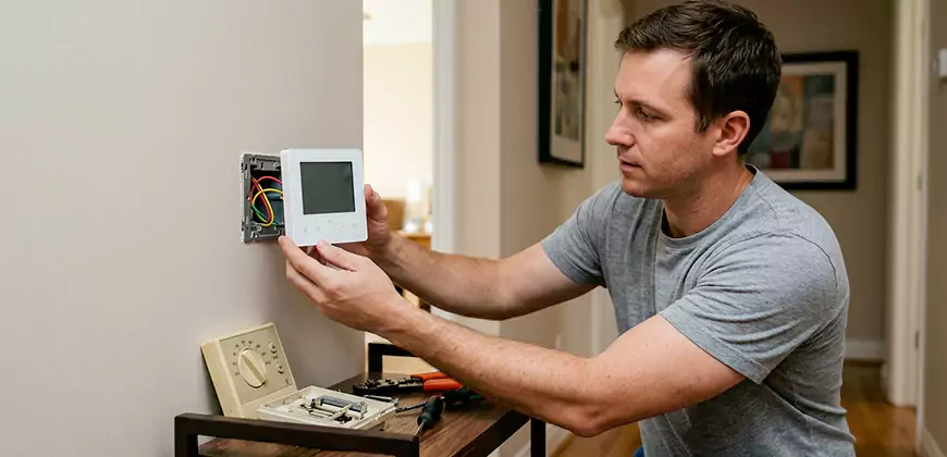 Heat Pump Thermostat Configuration in Holly Springs