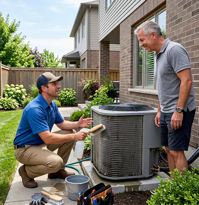 Why Holly Springs, NC Homeowners Choose Holly Springs HVAC Pro for Outdoor AC Unit Cleaning?